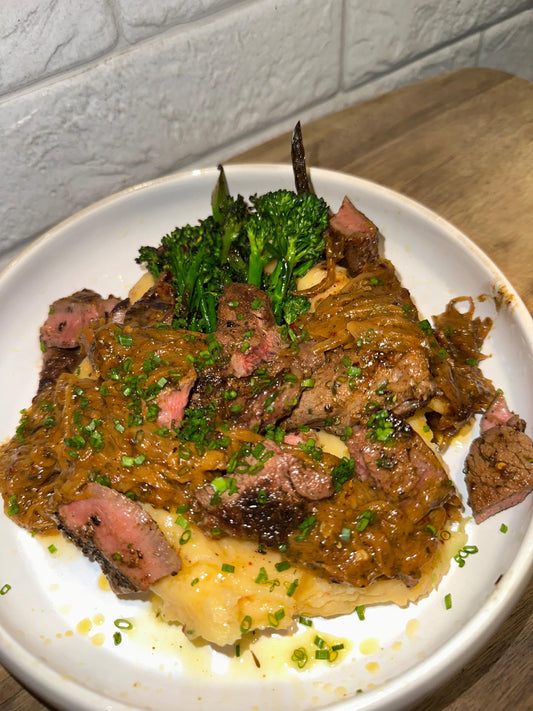 Cowboy Butter Steak Mash Bowl