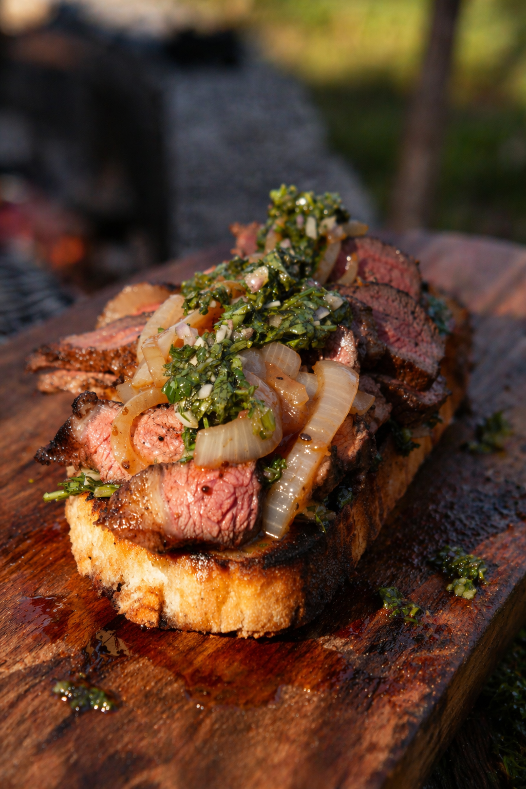 Ribeye Steak on Sourdough toast