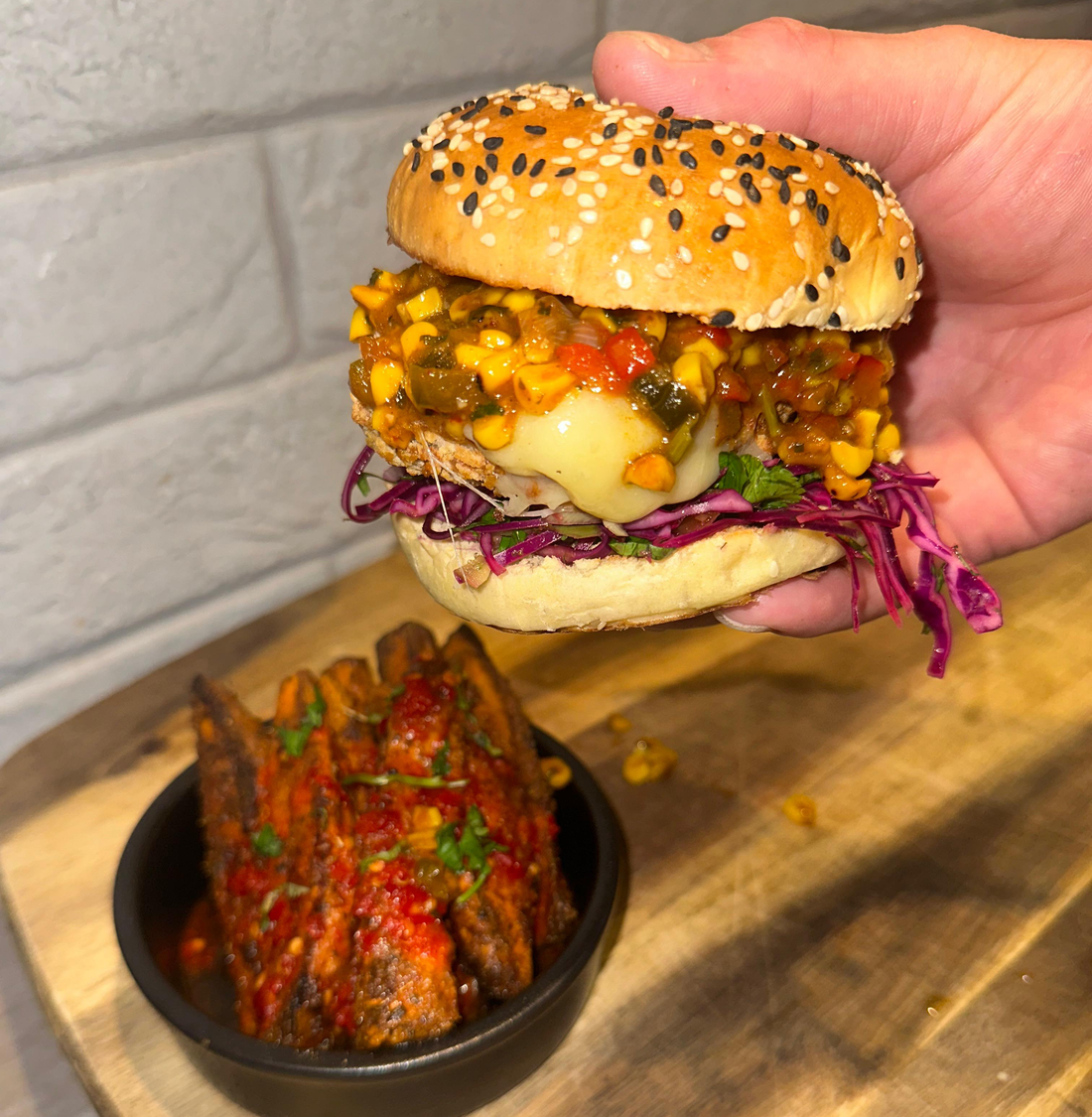 Moonshine Mango Halloumi Burger