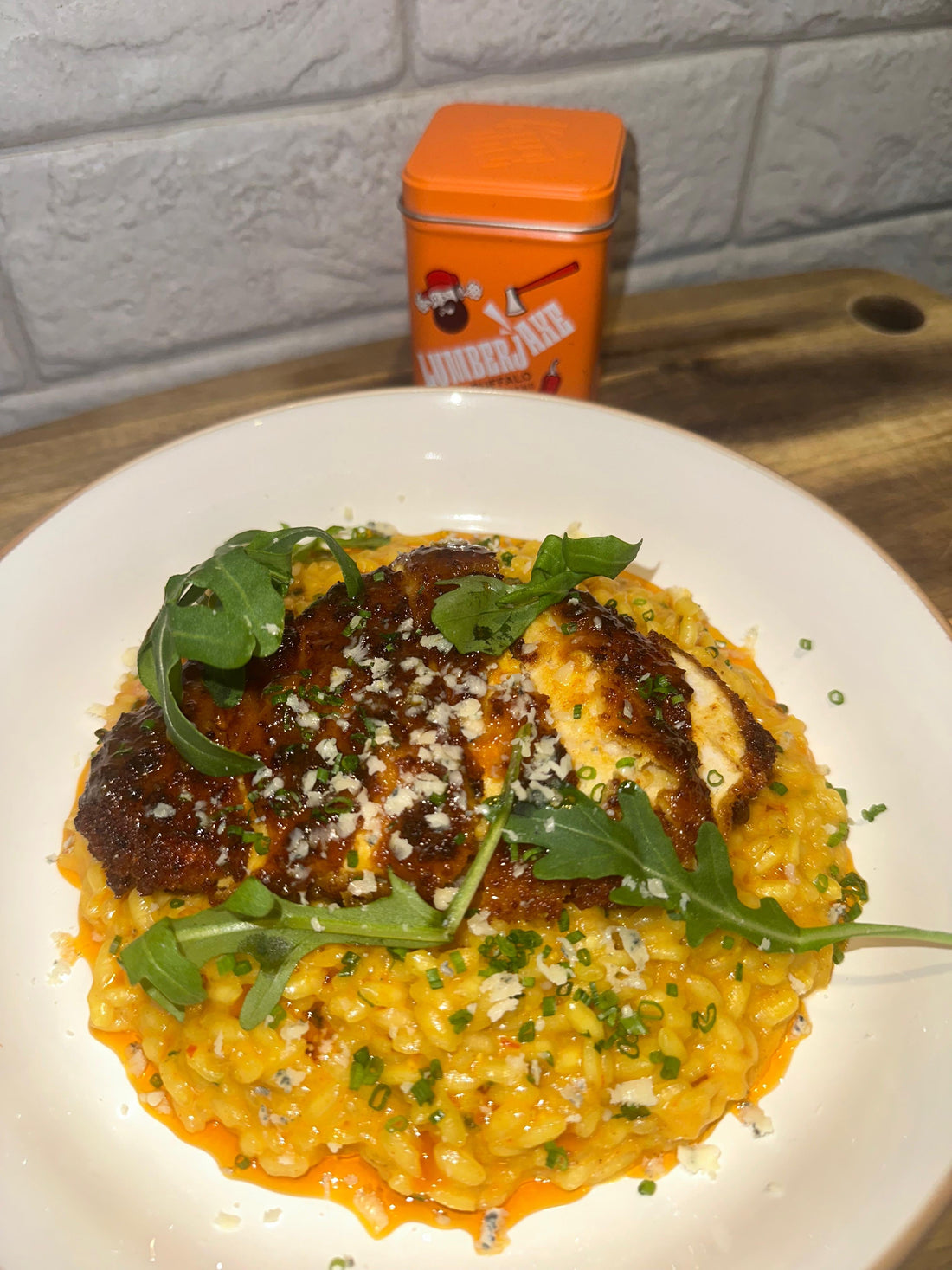 Buffalo Chicken Risotto