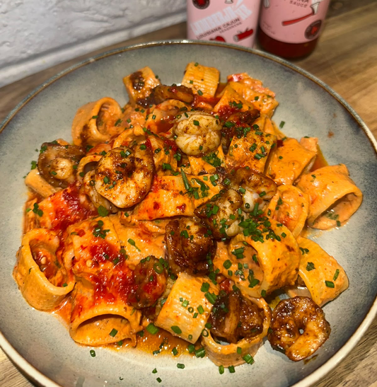 Louisiana Cajun Prawn Pasta