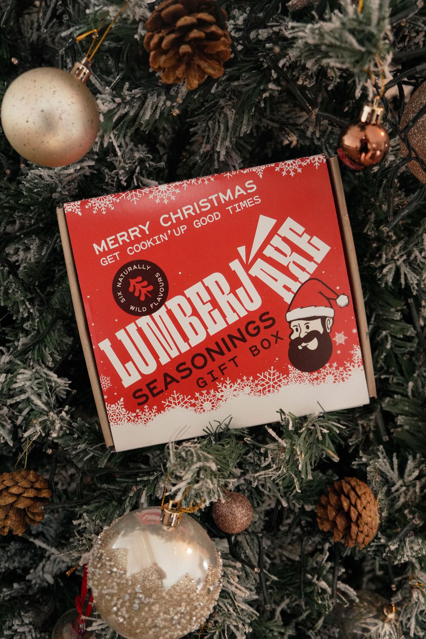Lumberjaxe Seasoning Gift Box With Christmas Sleeve